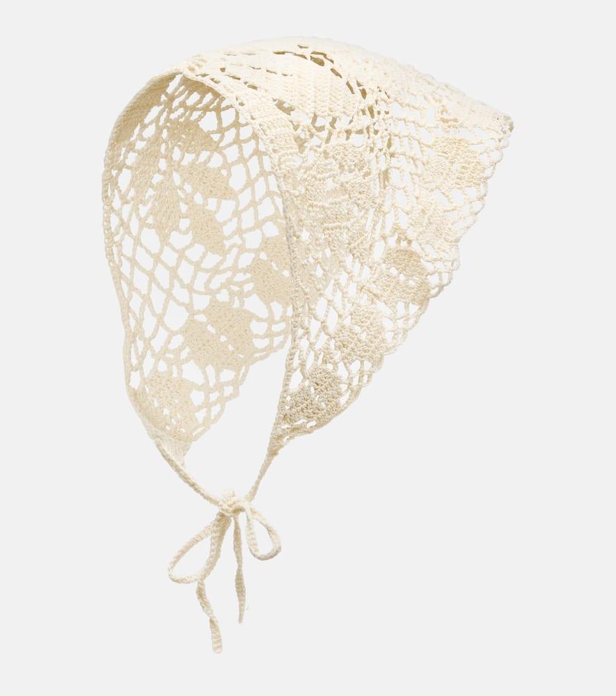 magda butrym crochet cotton scarf