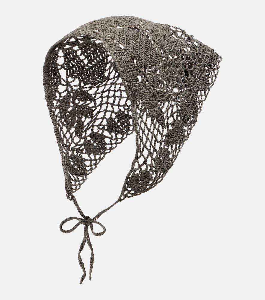 magda butrym crochet cotton scarf