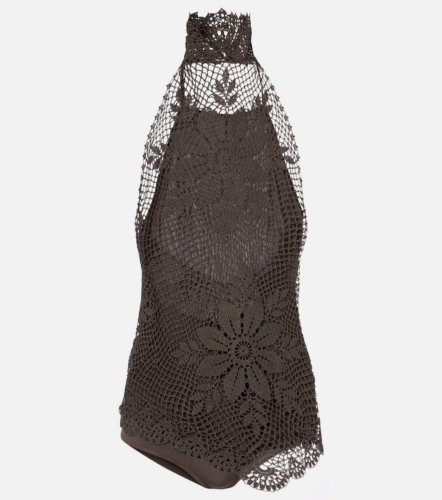 magda butrym crochet cotton top