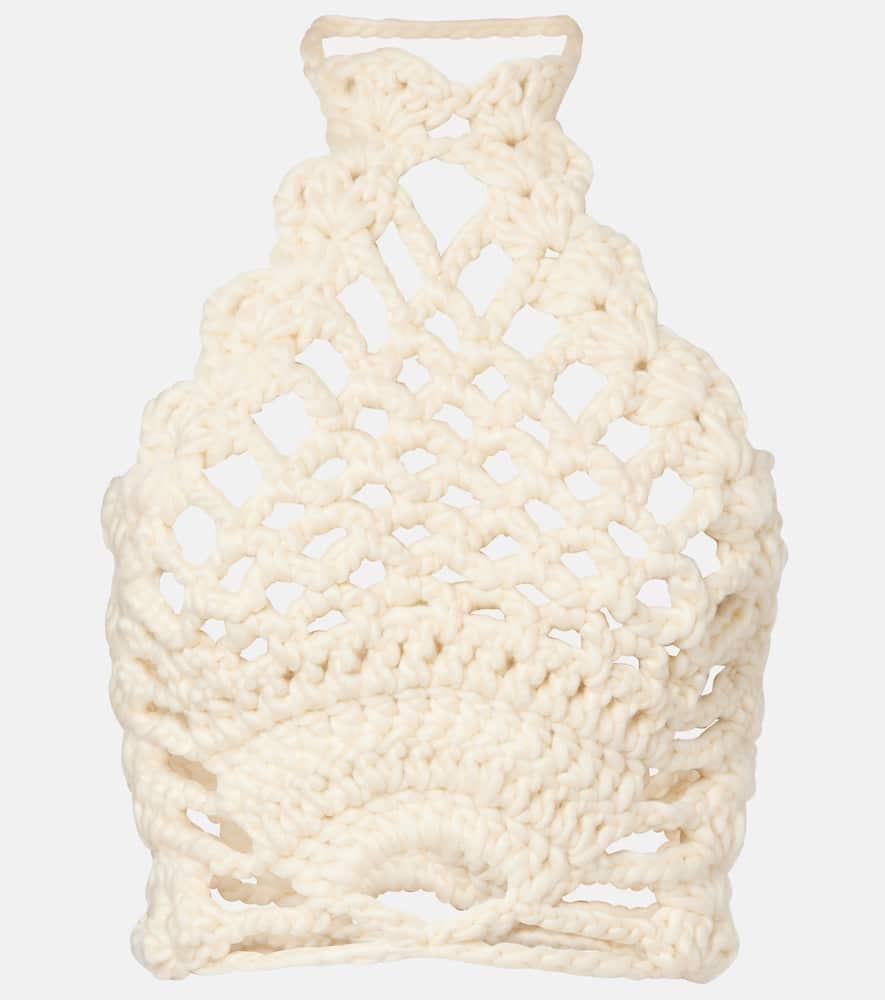 magda butrym crochet halterneck top