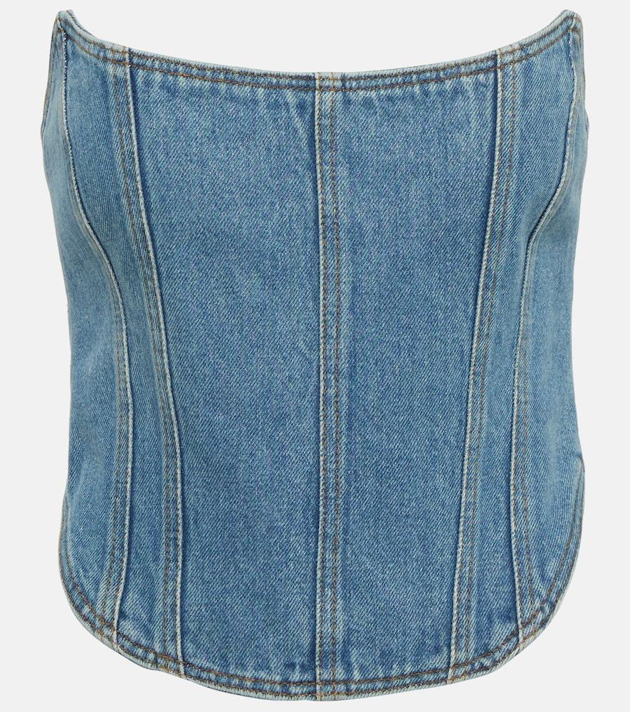magda butrym denim bustier