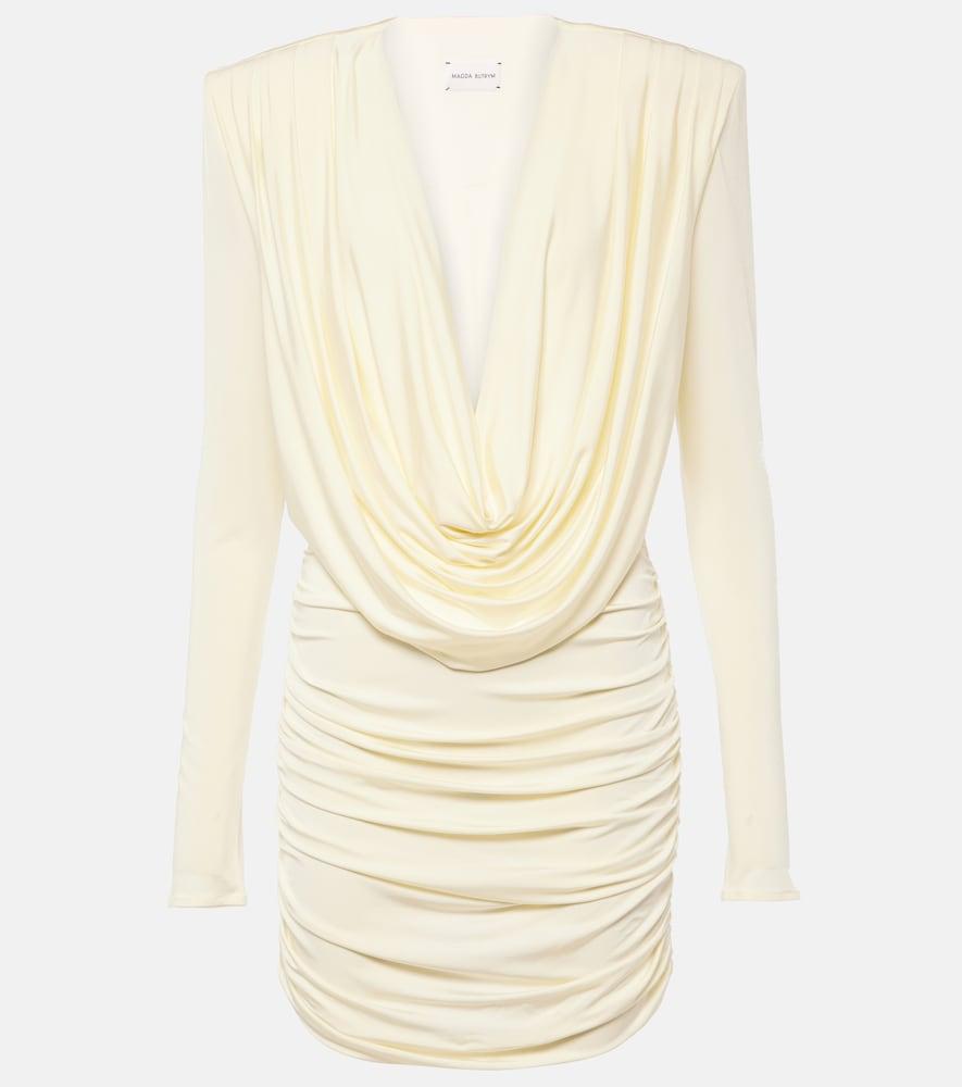 magda butrym draped jersey minidress