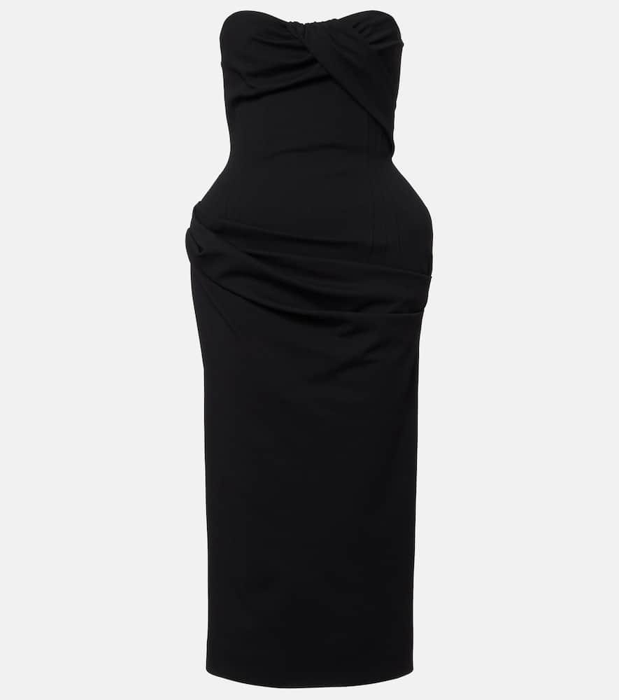 magda butrym draped midi dress