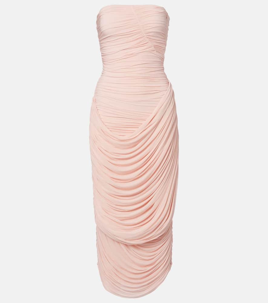 magda butrym draped midi dress