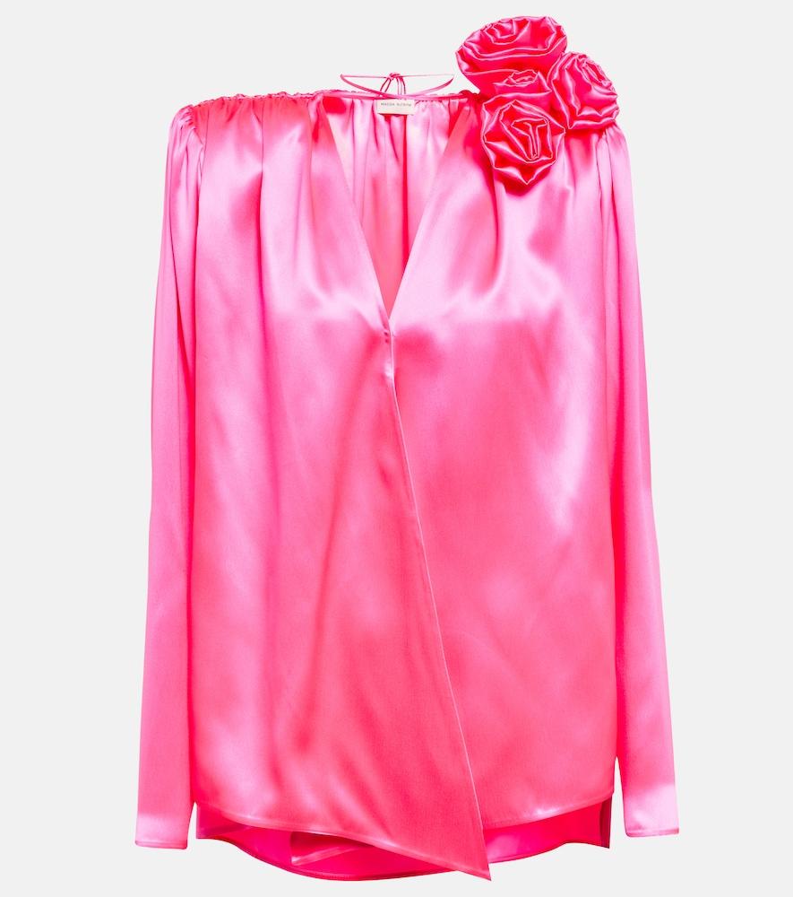 magda butrym embellished silk blouse