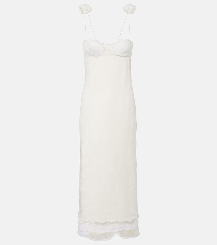 magda butrym embroidered silk, wool and cotton
