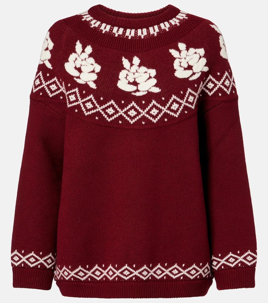 magda butrym fair isle wool sweater