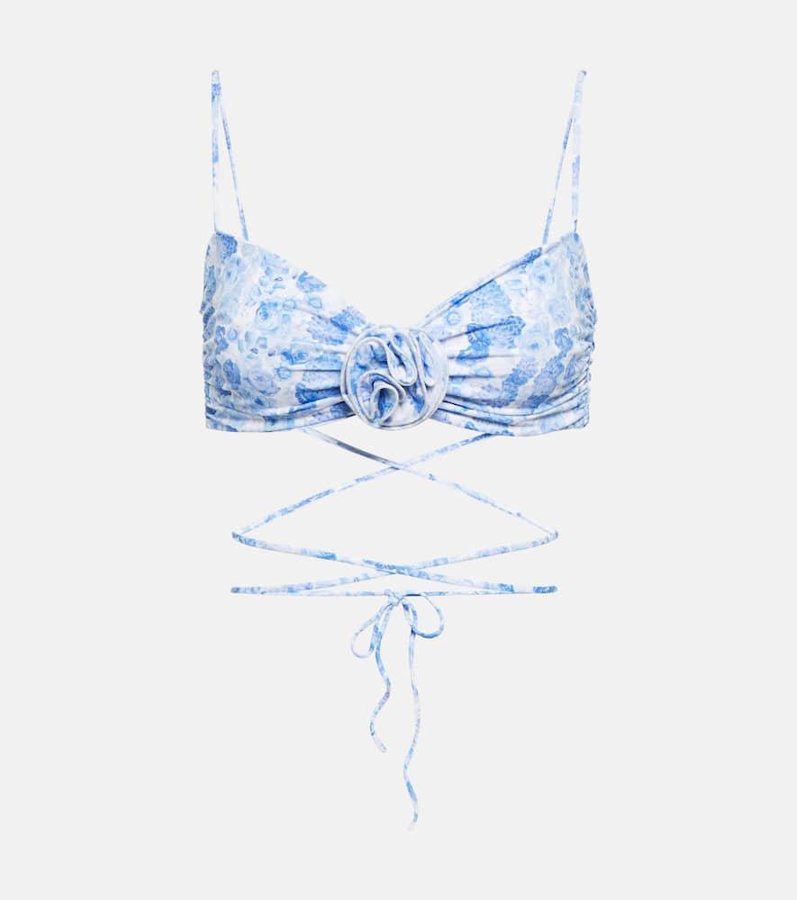 magda butrym floral bikini top