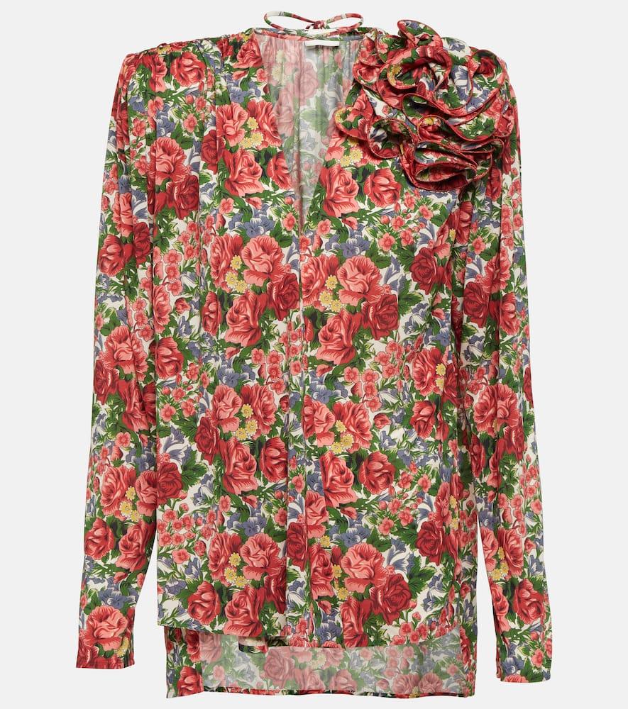 magda butrym floral blouse