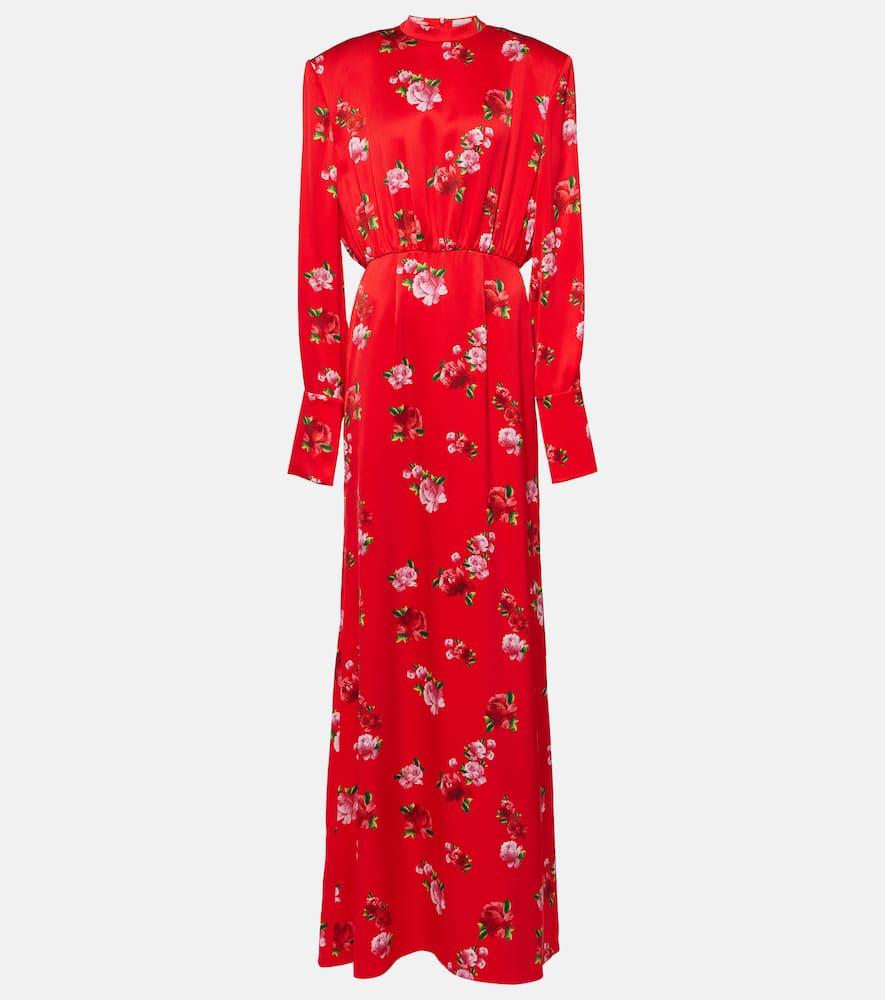 magda butrym floral silk gown