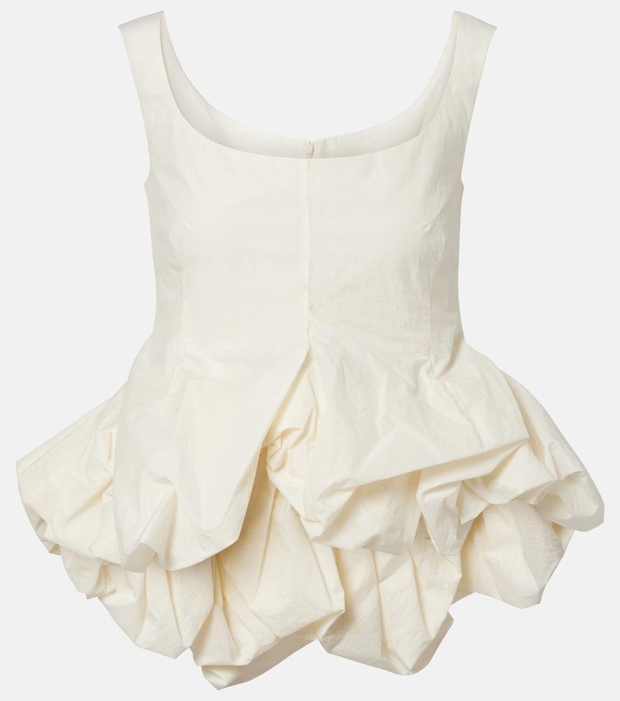 magda butrym gathered peplum top
