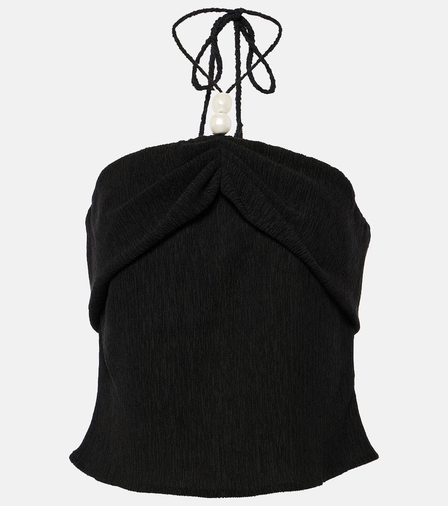 magda butrym halterneck crop top