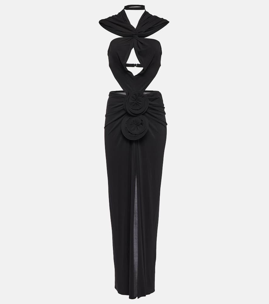 magda butrym hooded cutout midi dress