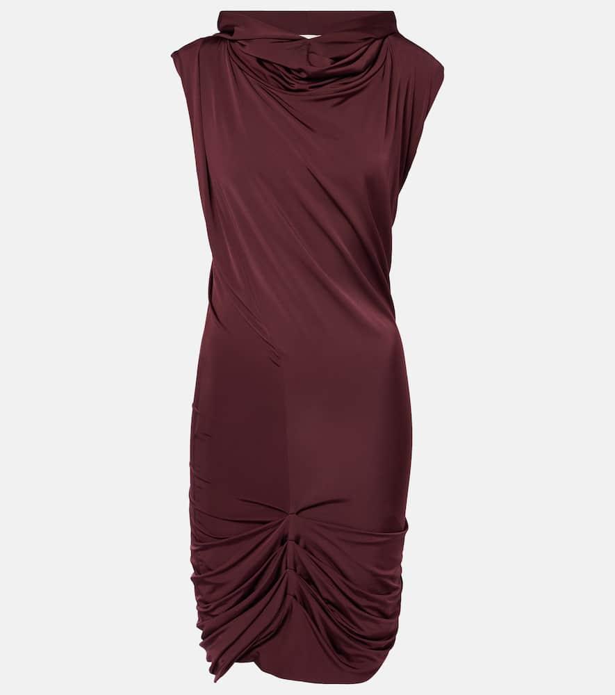 magda butrym hooded draped minidress