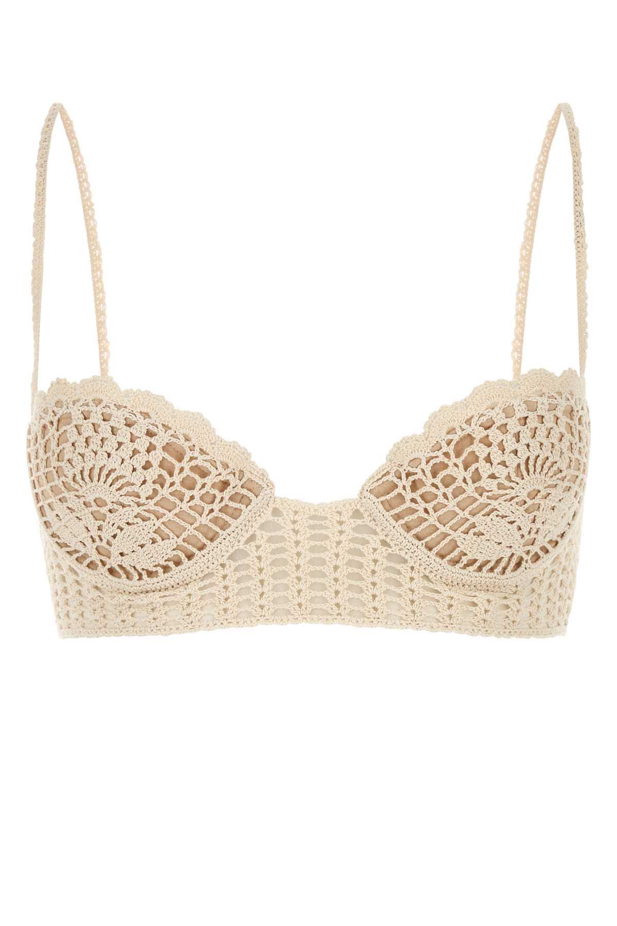 magda butrym ivory crochet bra