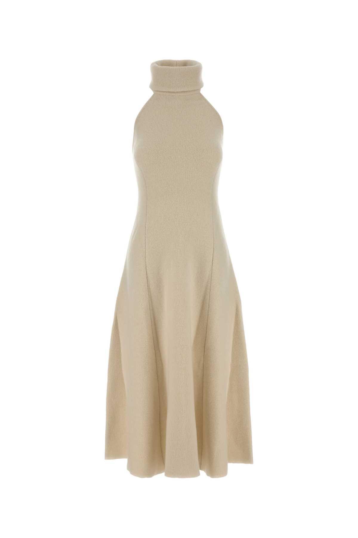magda butrym ivory wool blend dress