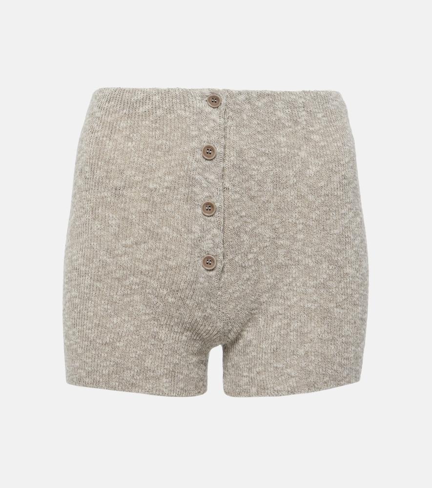 magda butrym knitted linen and cotton shorts