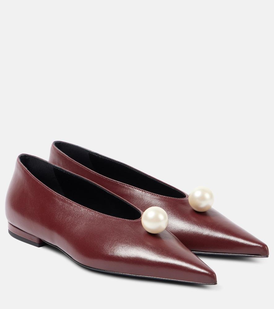 magda butrym leather ballet flats