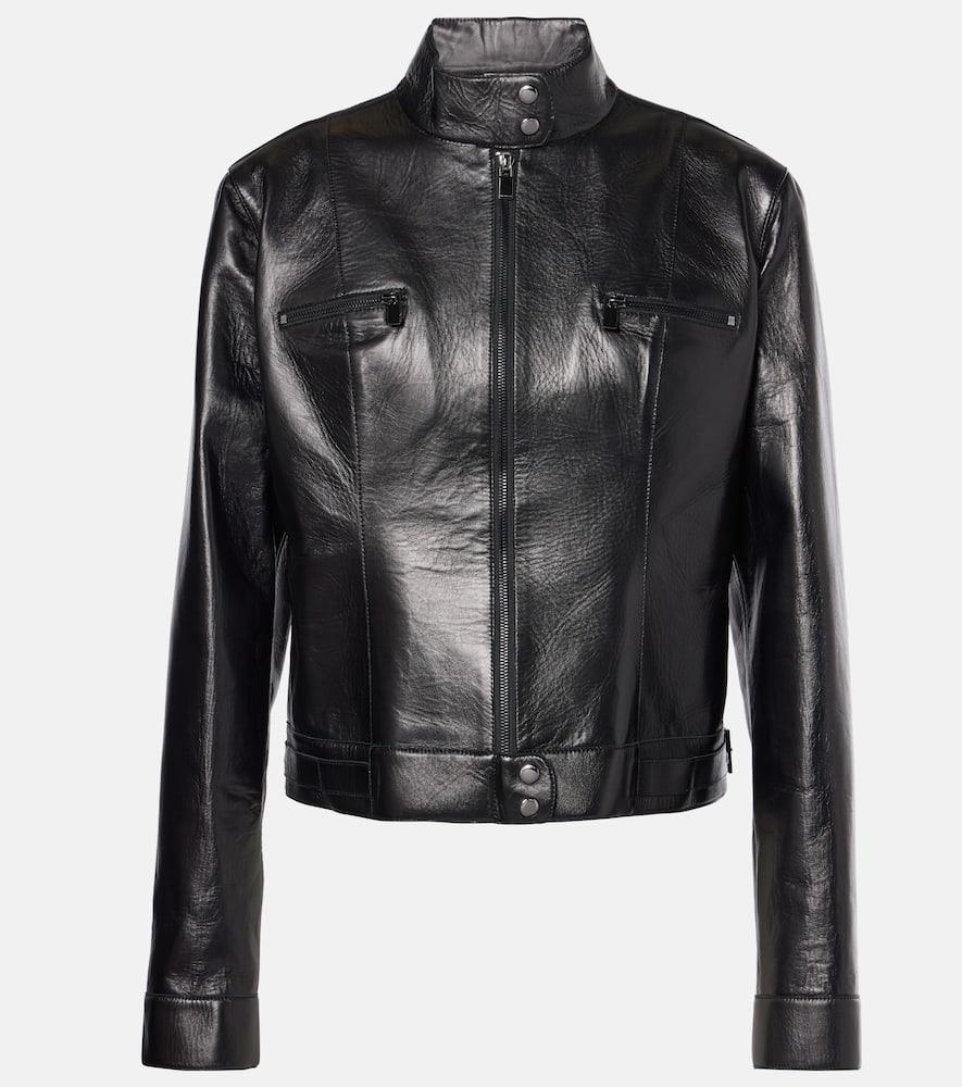 magda butrym leather biker jacket