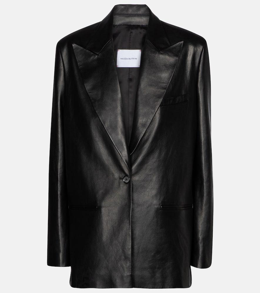 magda butrym leather blazer