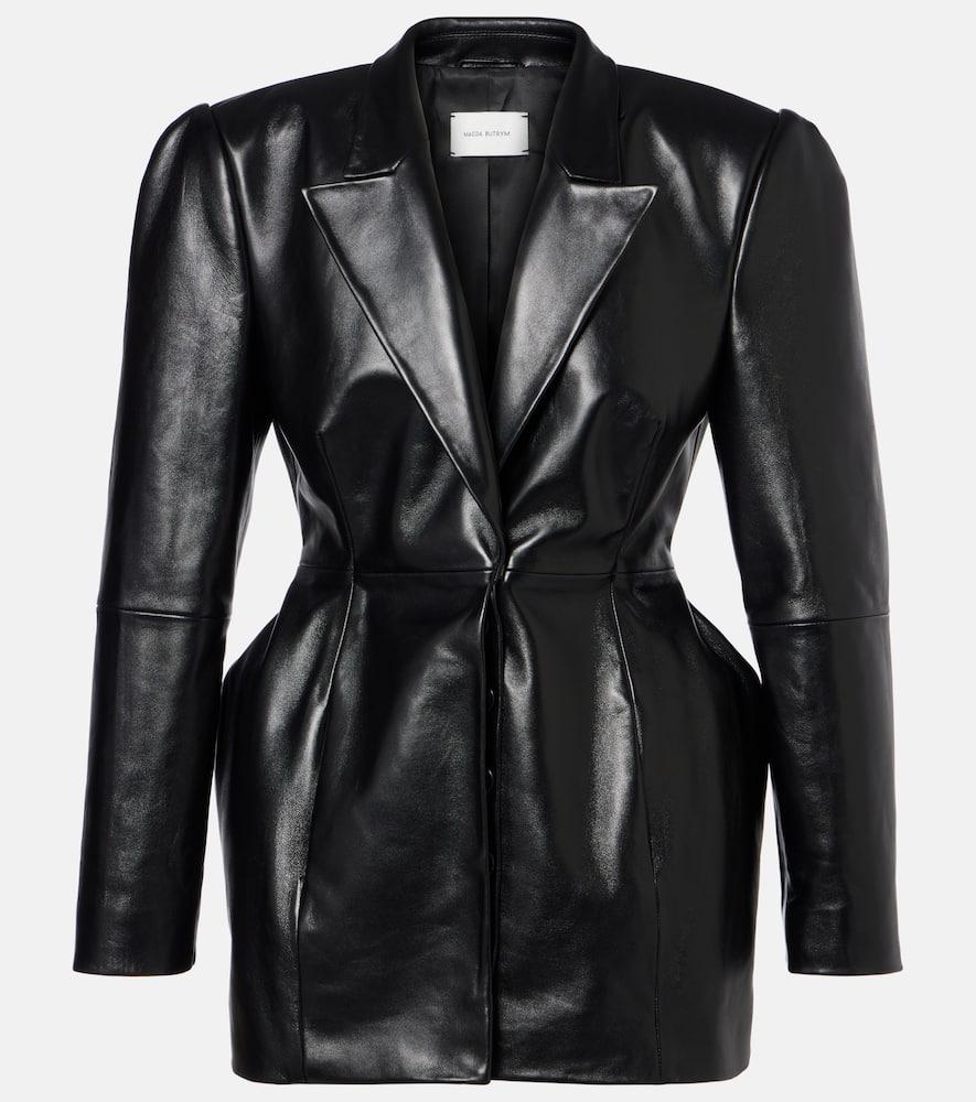 magda butrym leather blazer