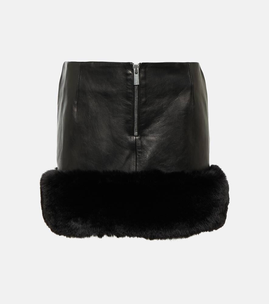 magda butrym leather miniskirt