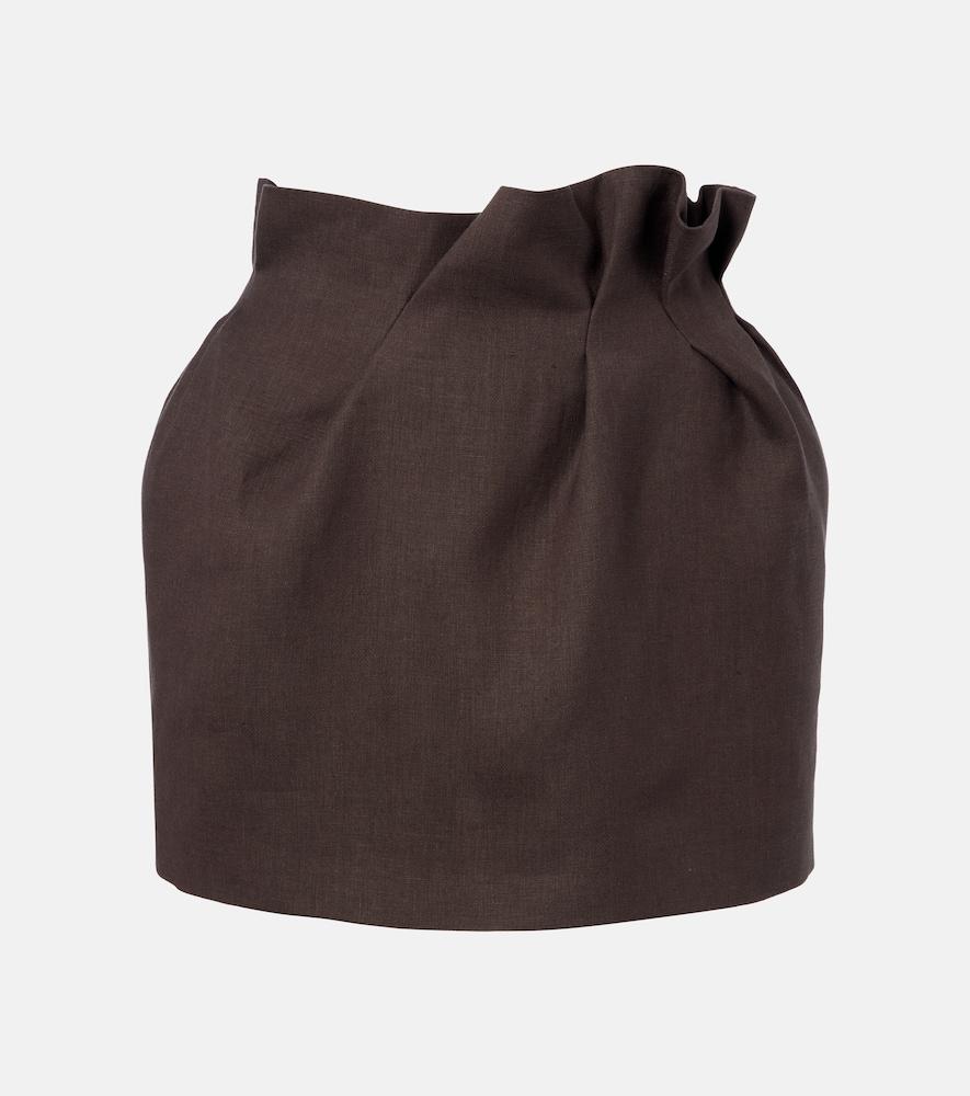 magda butrym linen miniskirt