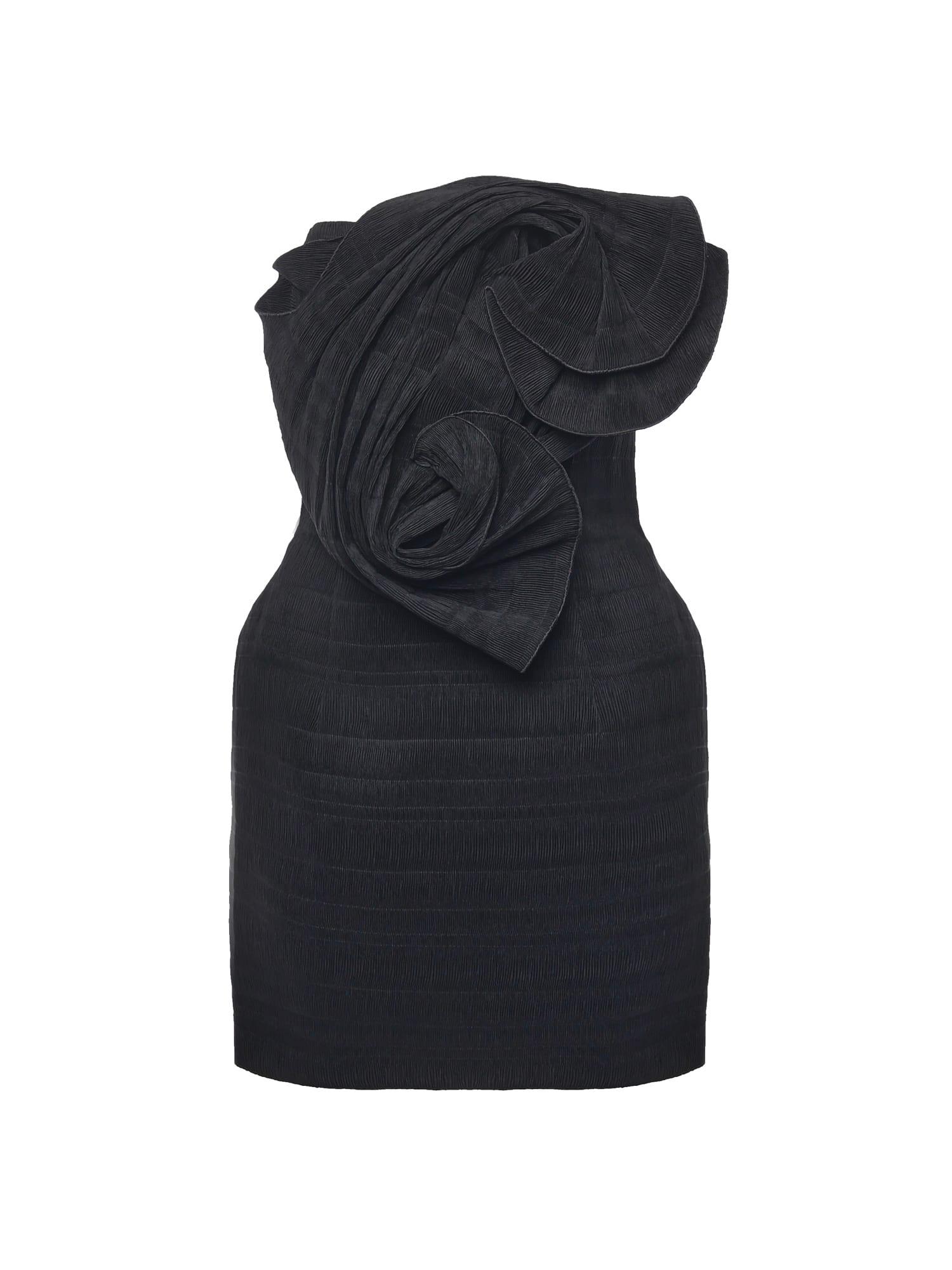 magda butrym mini dress with floral applique