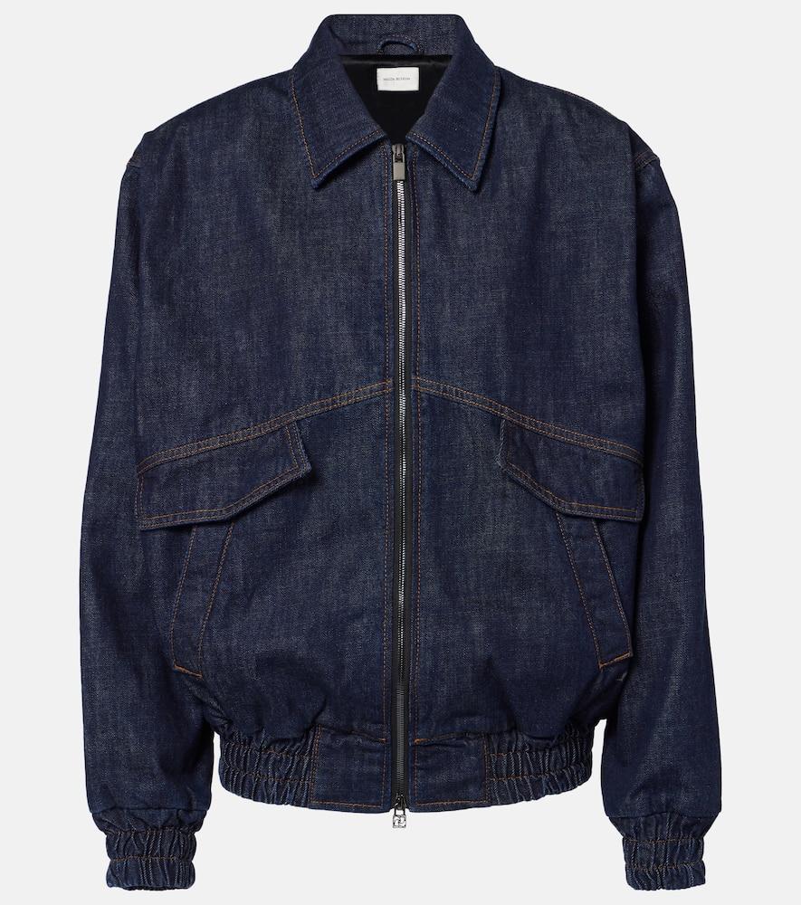 magda butrym oversized denim bomber jacket
