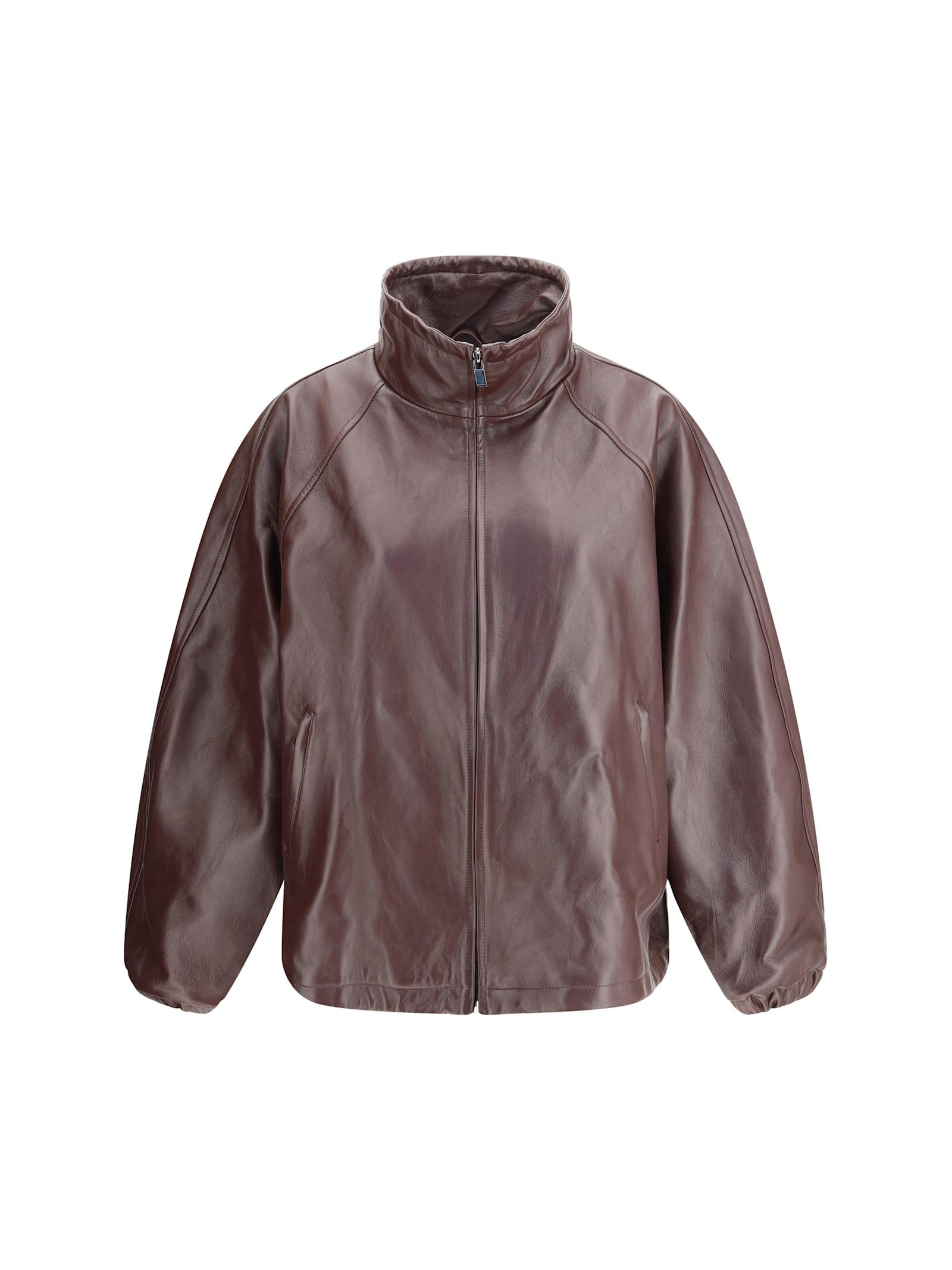 magda butrym oversized leather jacket