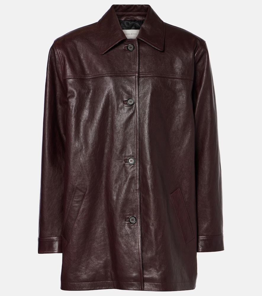 magda butrym oversized leather jacket