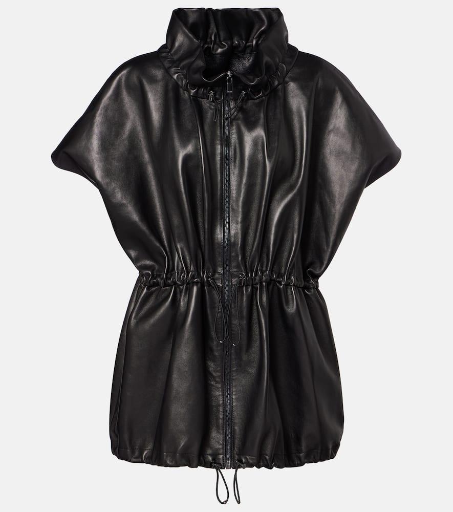 magda butrym peplum leather jacket