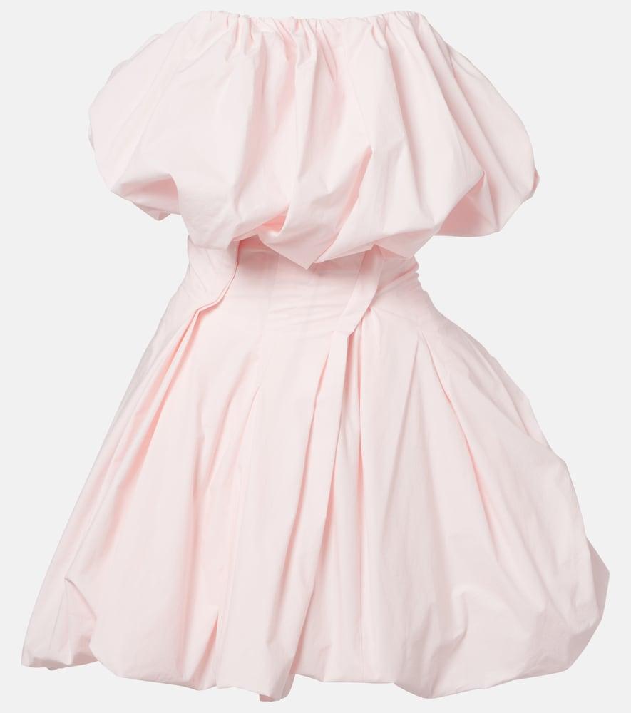 magda butrym pleated cotton minidress