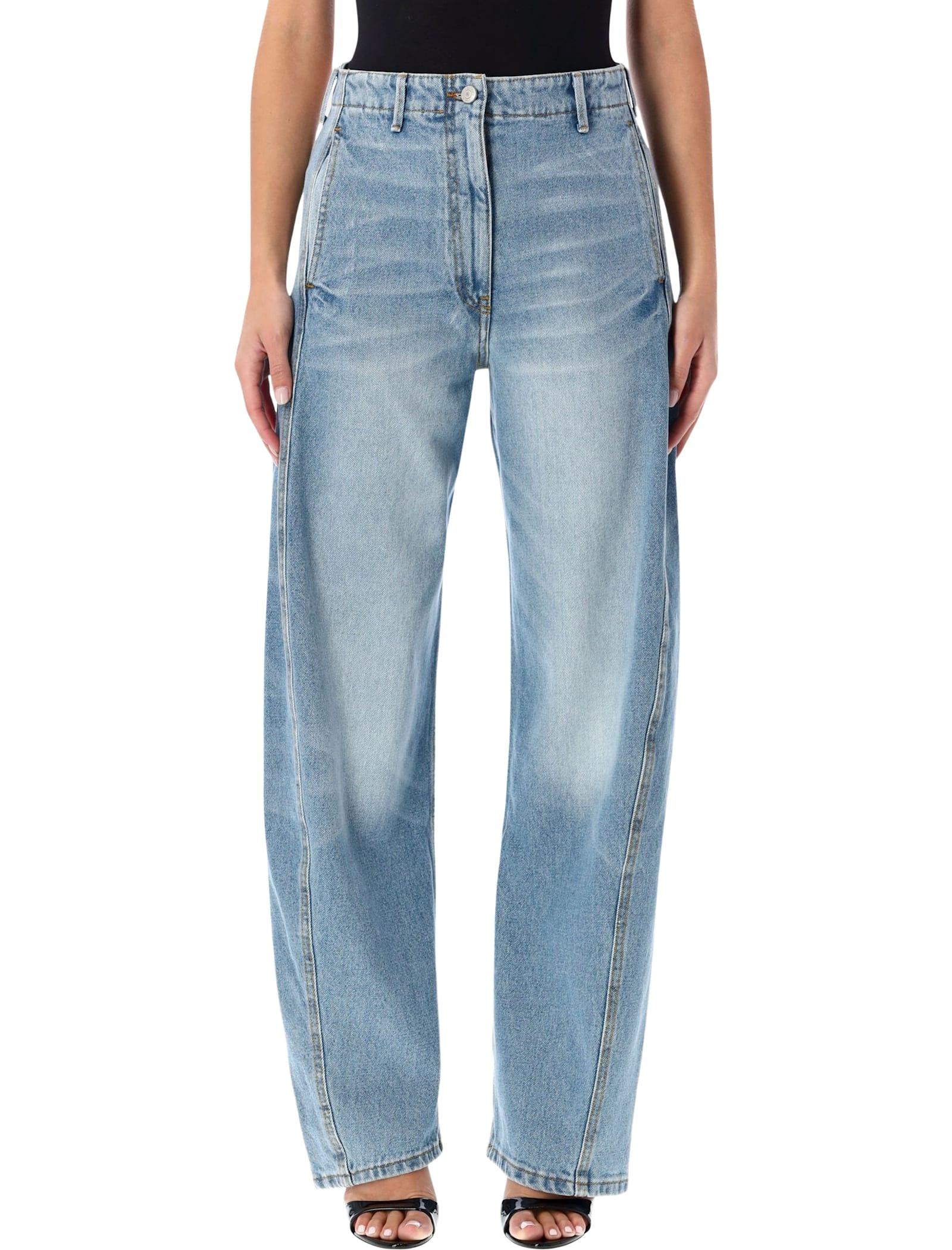 magda butrym relaxed fit mid-waist denim pant