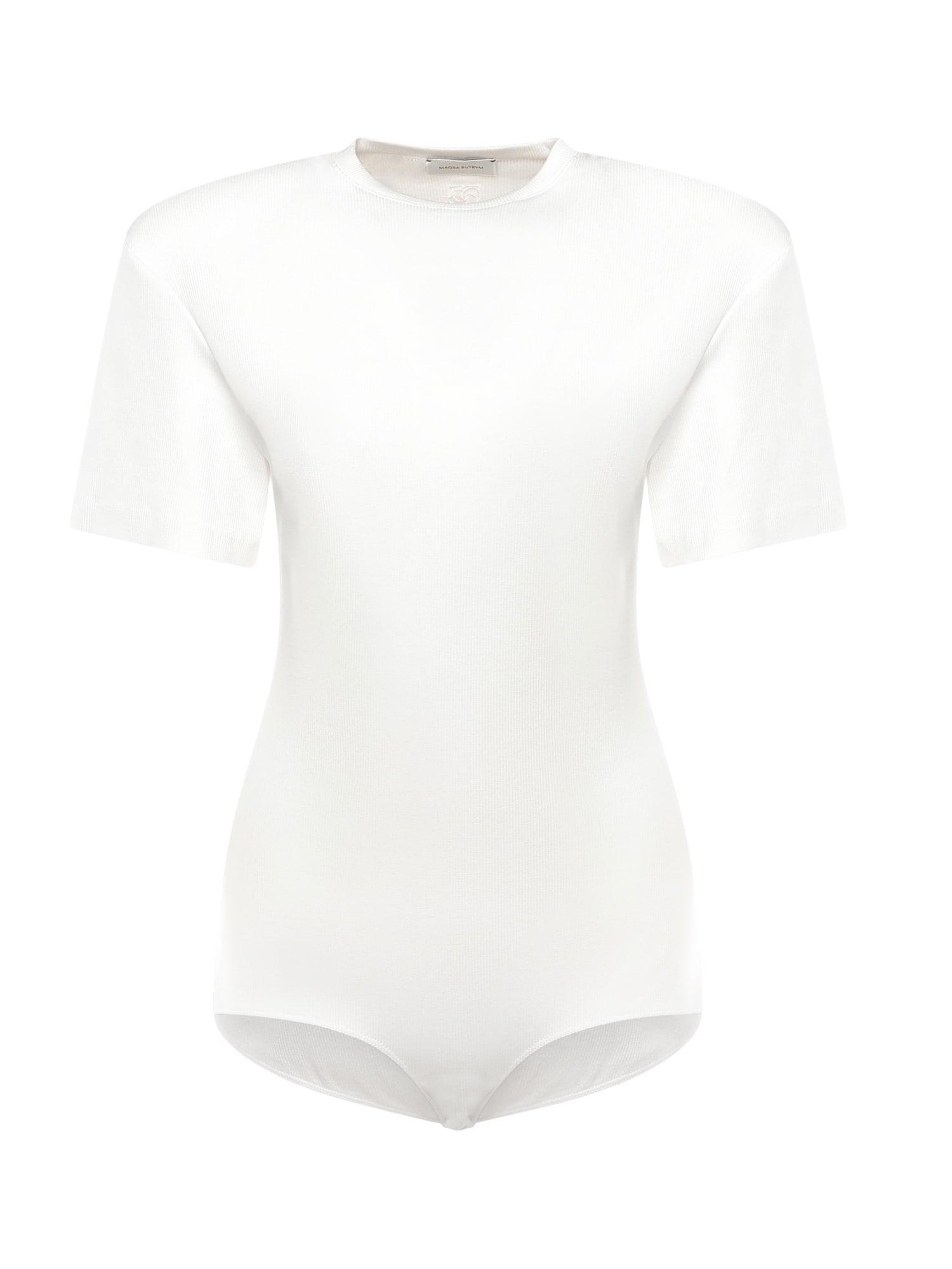 magda butrym ribbed cotton bodysuit