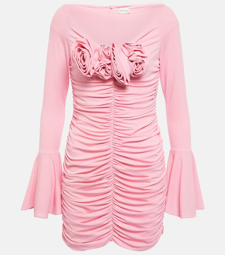magda butrym ruched jersey minidress
