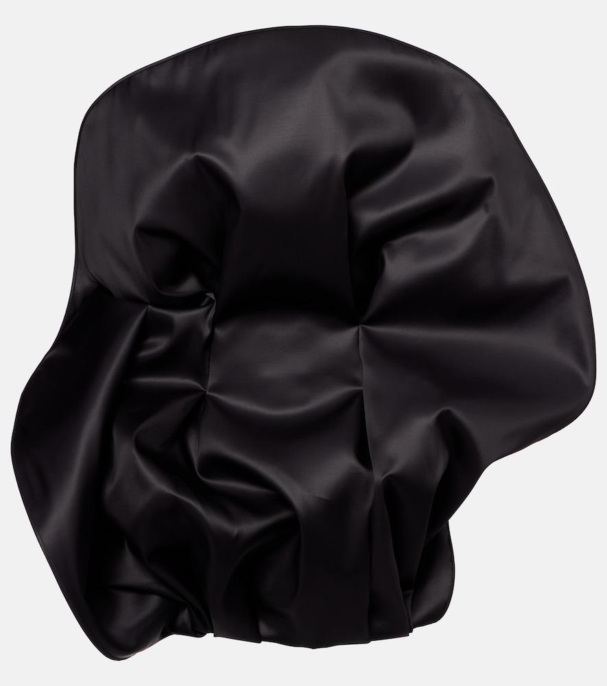 magda butrym ruffled wool and silk organza minidress