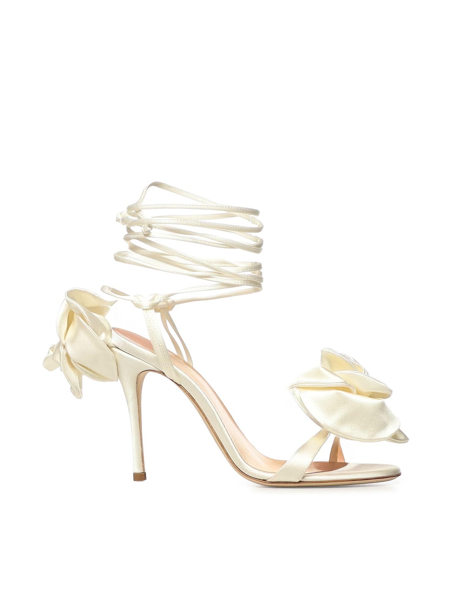 magda butrym sandals with floral appliques