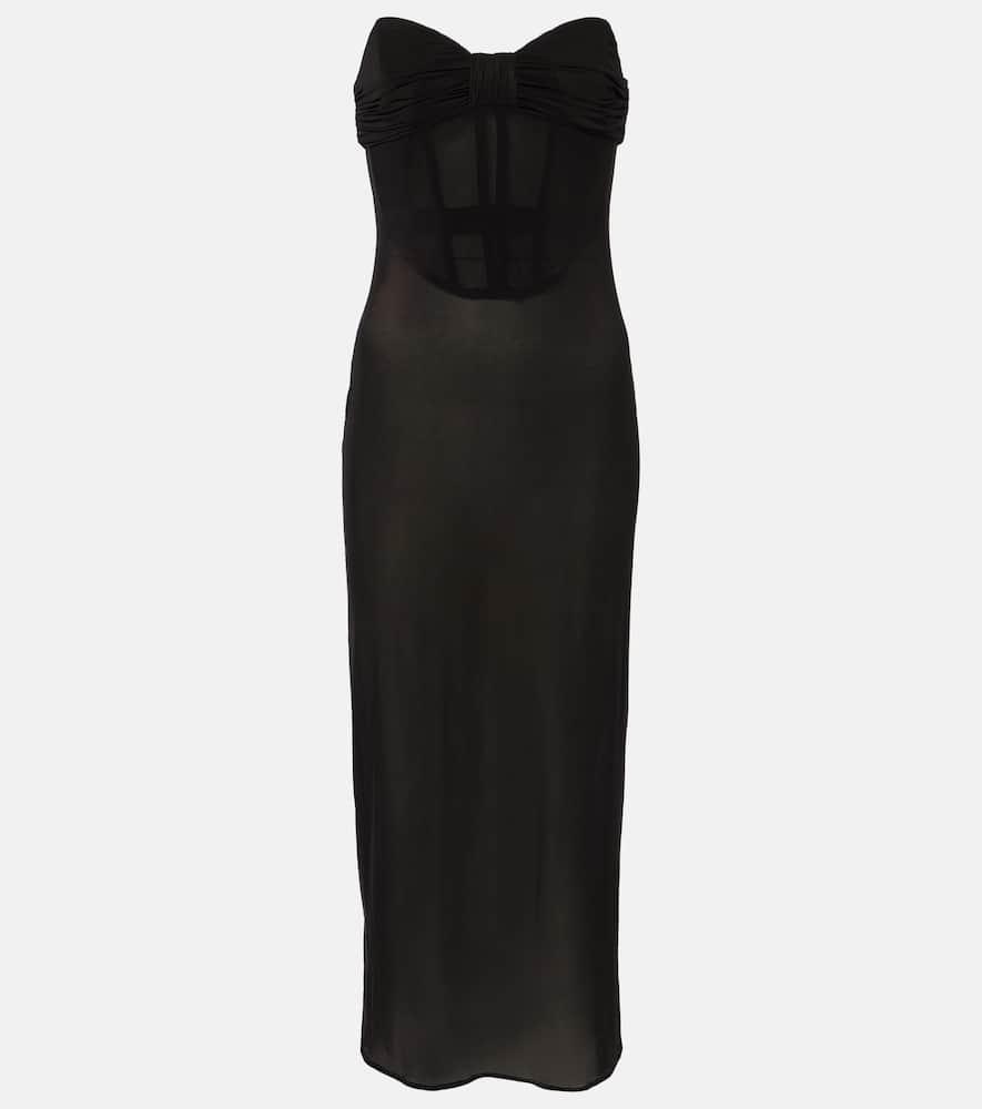 magda butrym satin midi dress