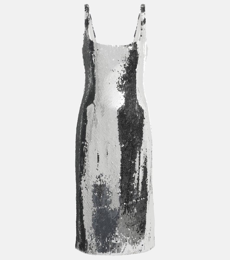 magda butrym sequined midi dress