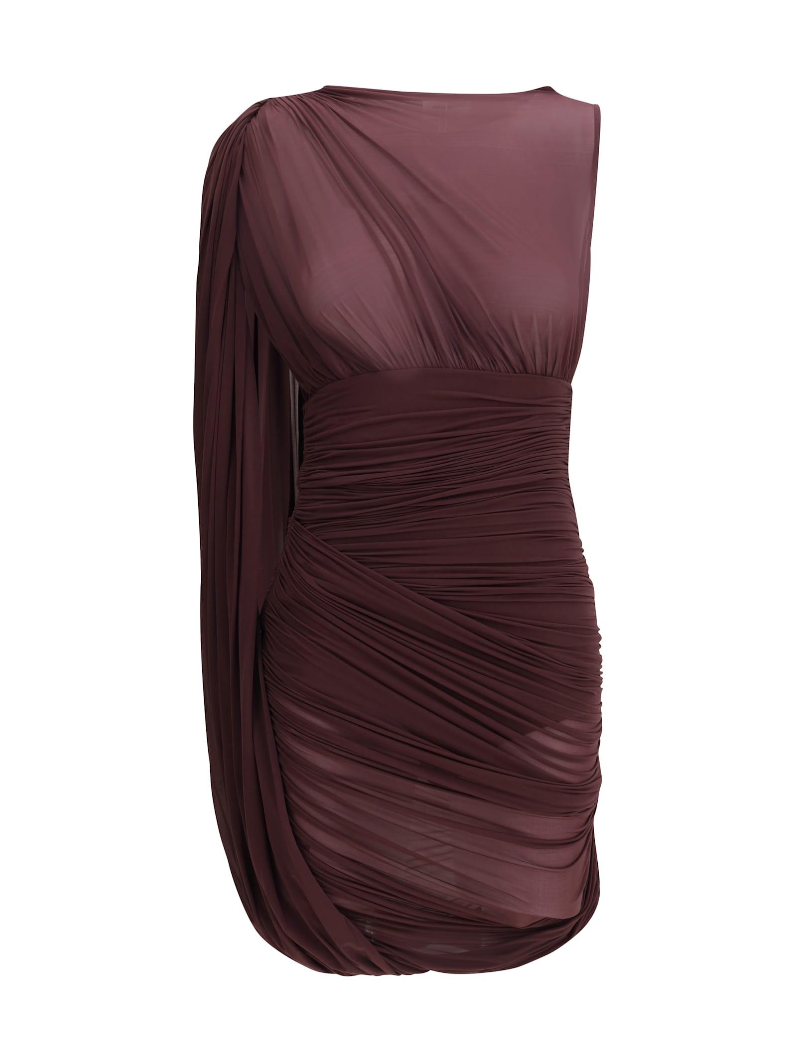 magda butrym sheer draped mini dress