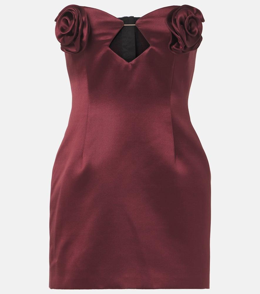 magda butrym silk and wool satin corset dress