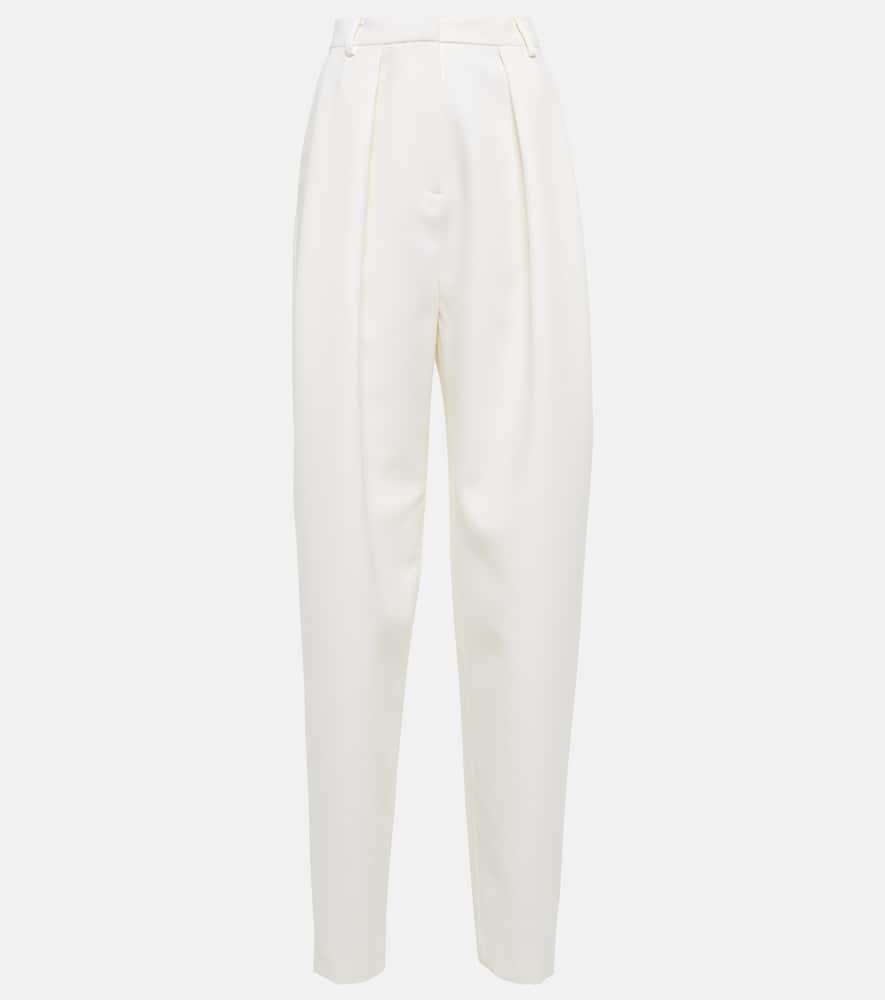 magda butrym silk and wool tapered pants