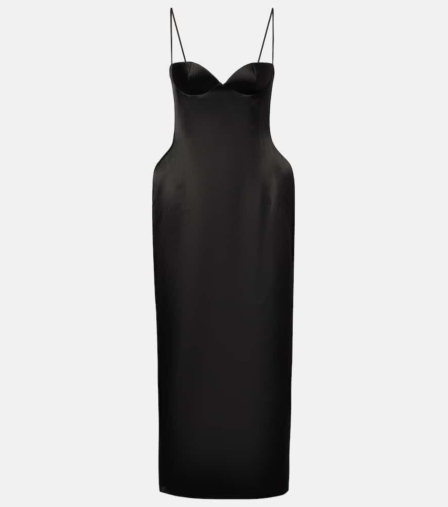 magda butrym silk midi dress