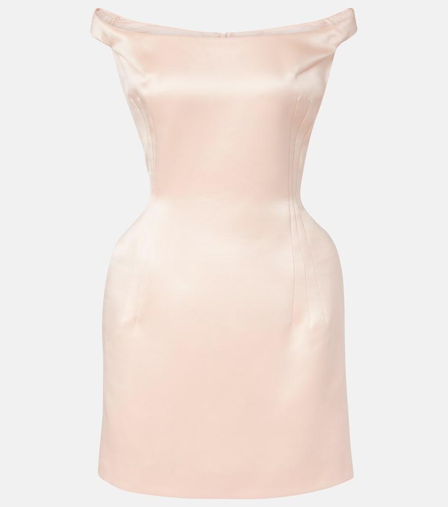 magda butrym silk satin minidress