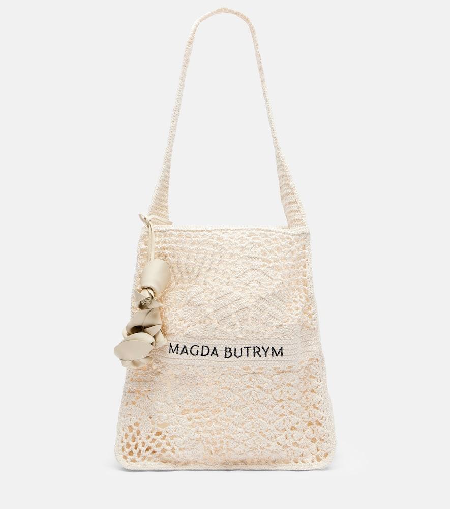 magda butrym small crochet tote bag