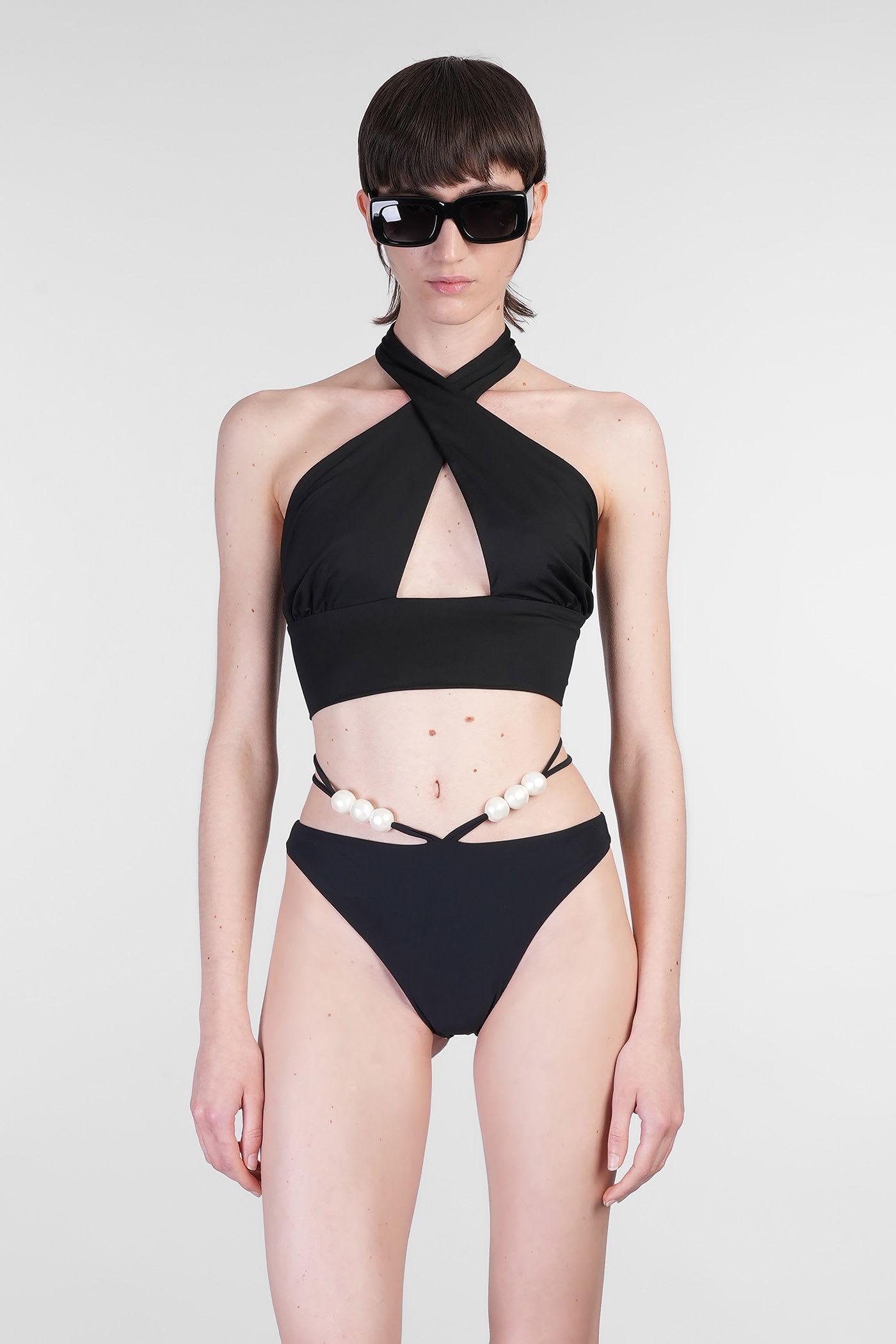 magda butrym swim bra 02 beachwear in black polyamide
