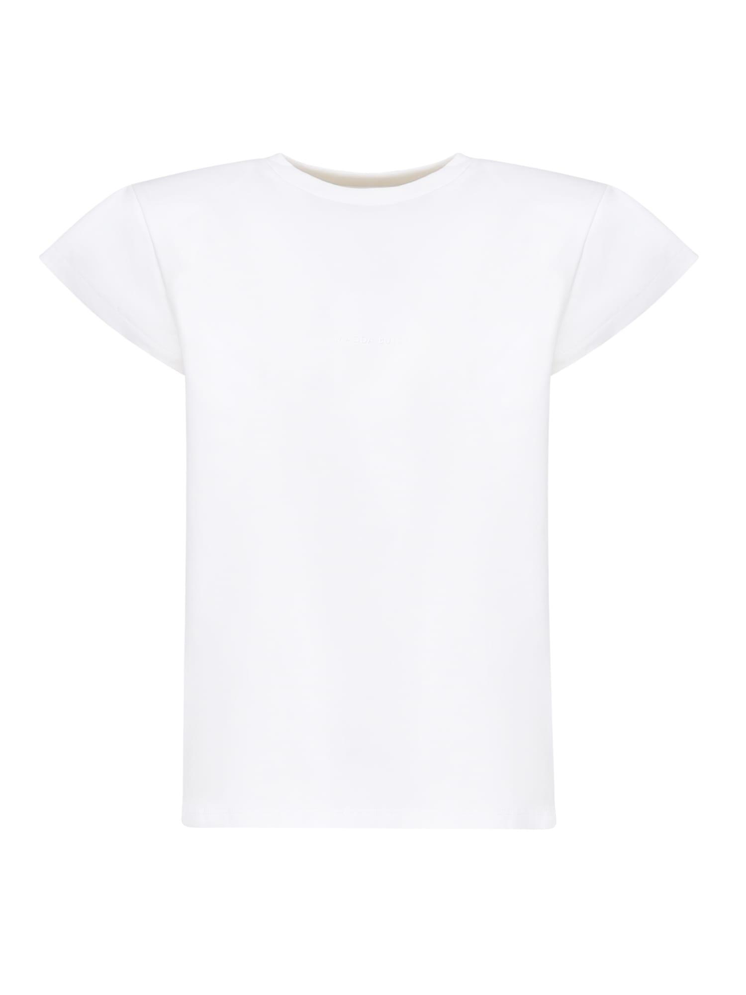magda butrym t-shirt with padded shoulders