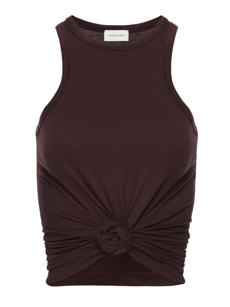 magda butrym tank top with knot