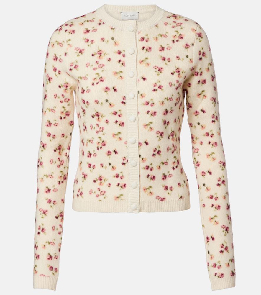 magda butrym wool, silk, and cashmere cardigan